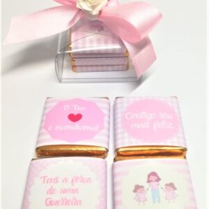 Mini napolitanas de chocolate personalizadas | Dia da Mãe