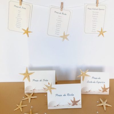 Identificadores de Lugar Tema Mar | Casamento