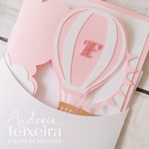Convite Balão de Ar Quente Personalizado | Batizados e Ocasiões Especiais