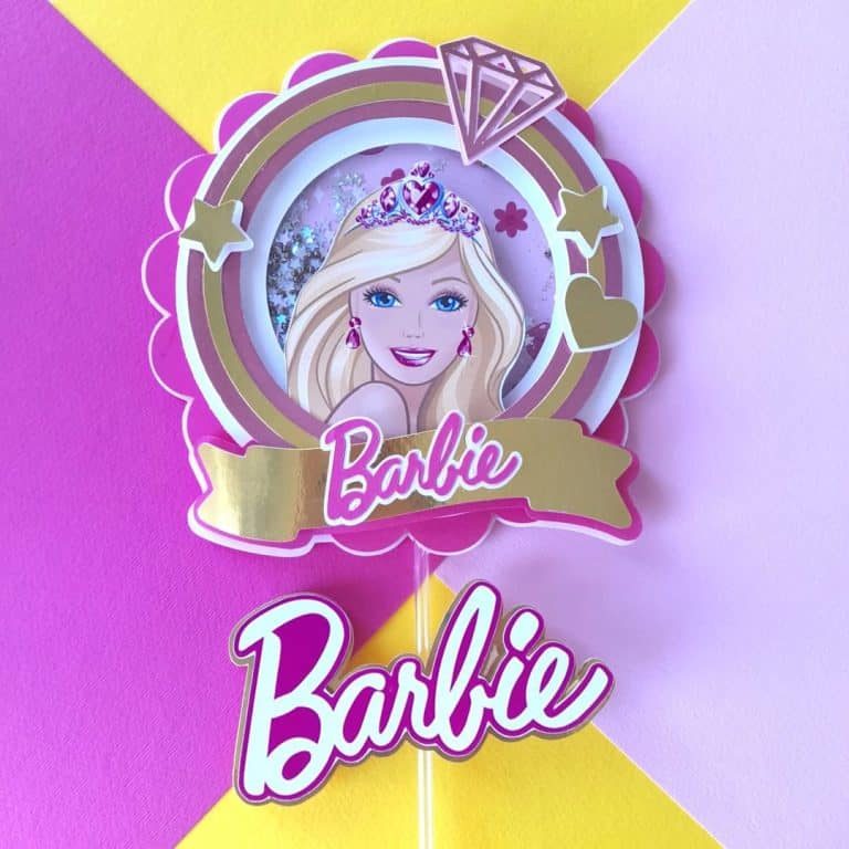 topos de bolo barbie papelaria personalizada Atelier de Sonhos Portugal Cursos Online