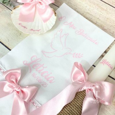 conjunto de batismo menina