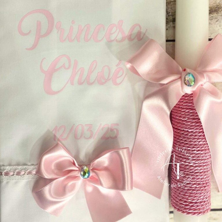 feed (8) Convite de aniversário para princesa com laços de cetim rosa e detalhes brilhantes, ideal para celebrações infantis elegantes e delicadas.